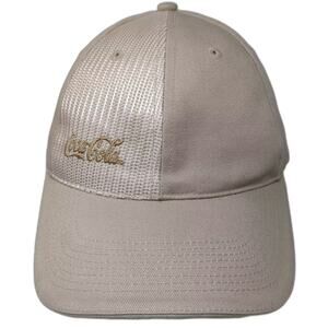 Fersten Worldwide Coca-Cola Beige Baseball Cap One Size Hat Metallic Panel